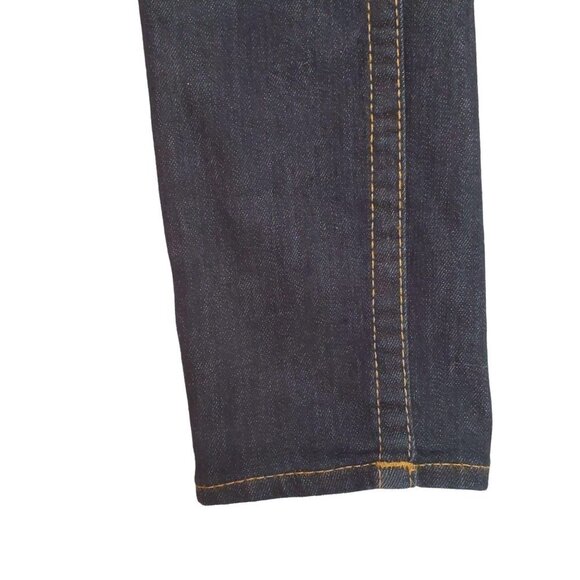 True Religion Dark Rinse Skinny  Jeans w/ Back Flap - Picture 9 of 14